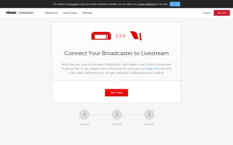 Connect your Broadcaster to Livestream