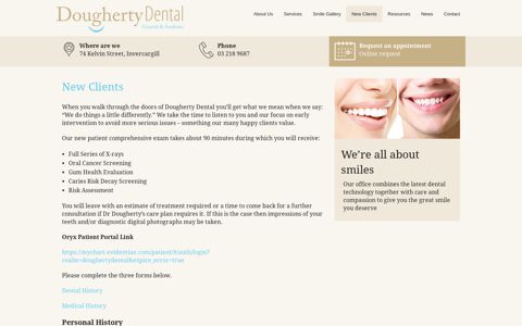 New Clients - Dougherty Dental