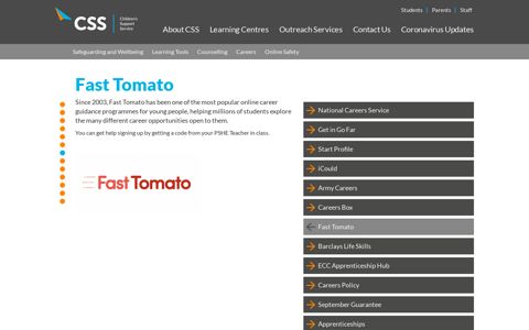 Fast Tomato - CSS | Children's Support Service