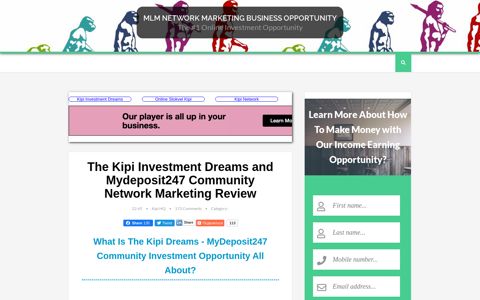 The Kipi Investment Dreams and Mydeposit247 Community ...