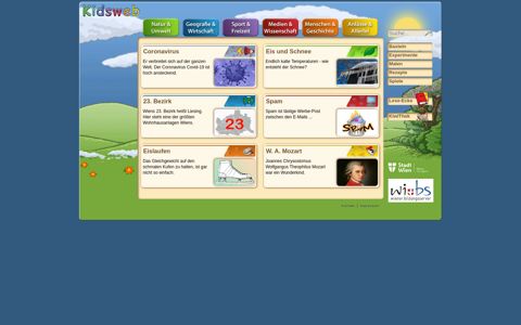 Kidsweb - Eine Seite für Kinder