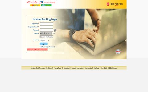 Internet Banking Login - Andhra Bank
