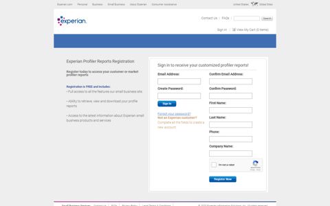 Step 1: Sign In - Experian