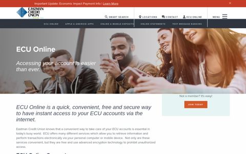 Access your account easily with ECU Online - Eastman Credit ...