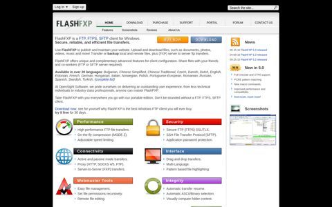 FlashFXP - Secure FTP Client Software for Windows. Upload ...