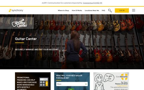 Guitar Center | Music Financing | Synchrony