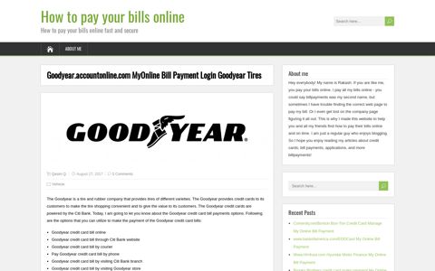 Goodyear.accountonline.com MyOnline Bill Payment Login ...