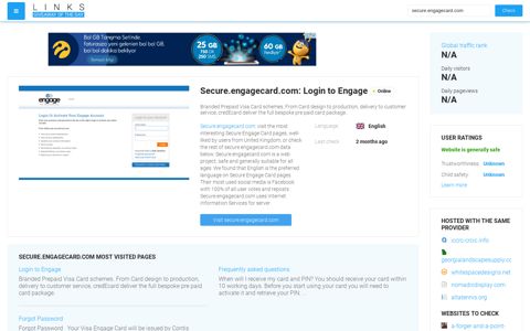 Visit Secure.engagecard.com - Login to Engage.