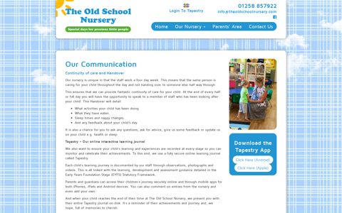 Our Communication - The Old School Nursery