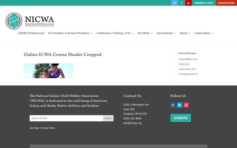 Online ICWA Course Header Cropped » NICWA