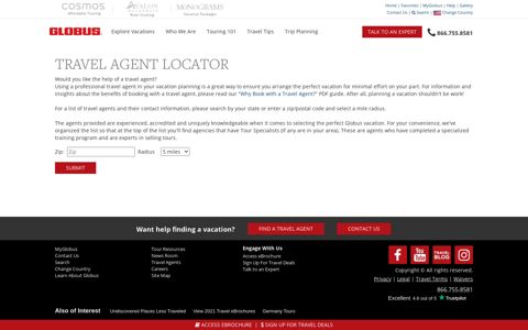 Escorted Travel Agent Locator - Globus®