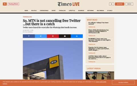 So, MTN is not cancelling free Twitter ...but there is a catch