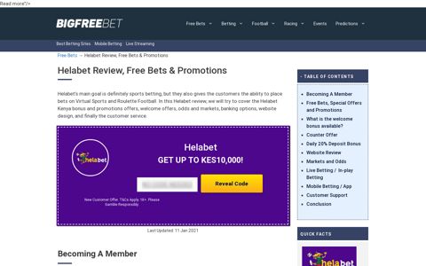 Helabet Review, Free Bets & Promotions | Big Free Bet
