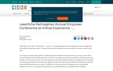 Laserfiche Reimagines Annual Empower Conference as ...
