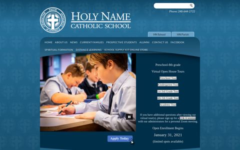 Holy Name Catholic School: HOME