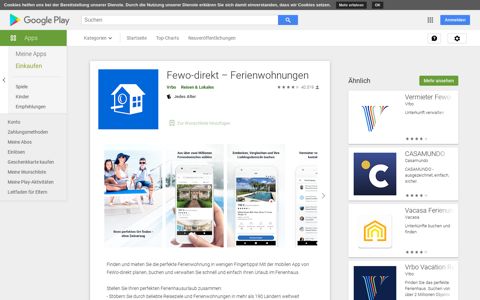 Fewo-direkt – Ferienwohnungen – Apps bei Google Play