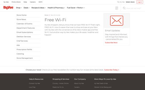 Free Wi-Fi - Hy-Vee Store News