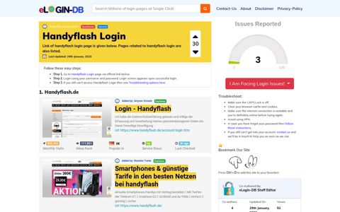 Handyflash Login - Find Login Page of Any Site within Seconds!