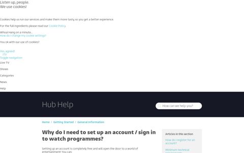 Why do I need to set up an account / sign in to watch ...