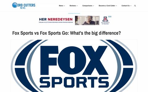 Fox Sports vs Fox Sports Go: What's the big difference? | Cord ...