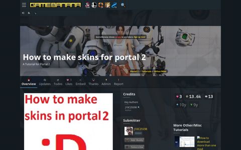 How to make skins for portal 2 [Portal 2] [Tutorials]