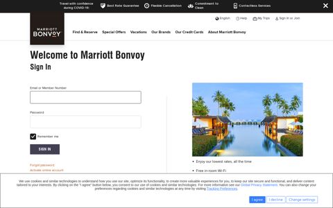 Sign in to Your Account | Marriott Bonvoy - Marriott Hotels