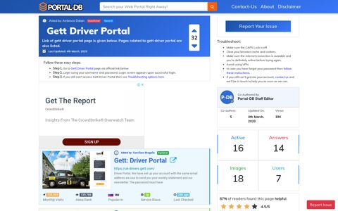 Gett Driver Portal