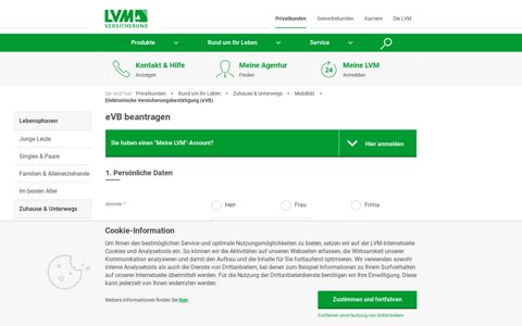 Elektronische Versicherungsbestätigung (eVB) - LVM