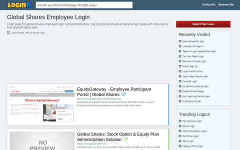 Global Shares Employee Login - Loginii.com
