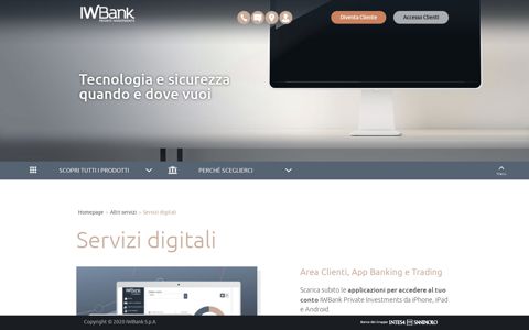 Servizi digitali - IWBank