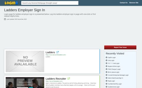 Ladders Employer Sign In - Loginii.com