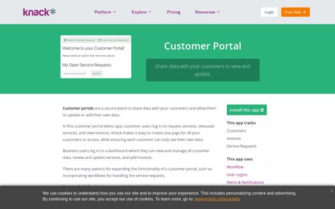 Customer Portal - Knack