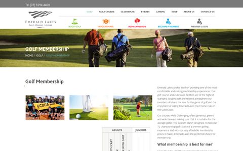 Golf Membership | Emerald Lakes Golf Club