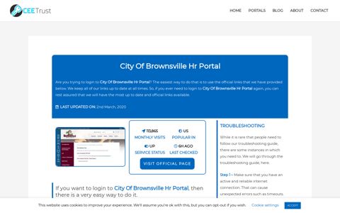 City Of Brownsville Hr Portal - Find Official Portal - CEE Trust