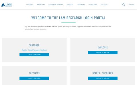 MyLam Login Portal | Lam Research