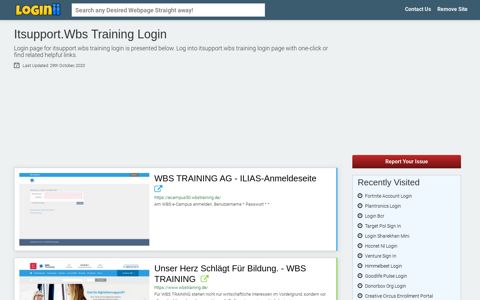 Itsupport.wbs Training Login - Loginii.com