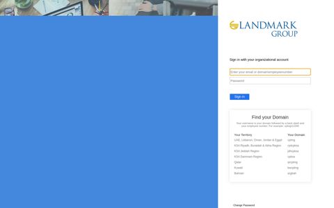 sts.landmarkgroup.com - Sign In
