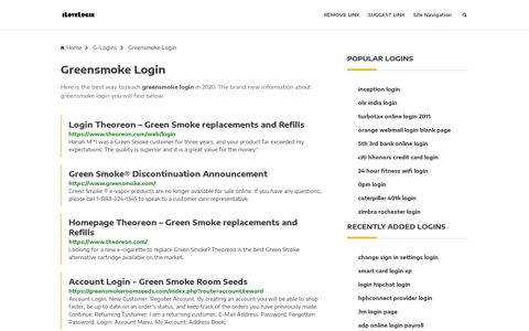 Greensmoke Login ❤️ One Click Access - iLoveLogin