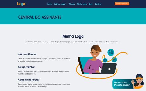 Central do Assinante - Loga® Internet