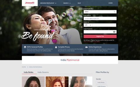 India Matrimonial - India Marriage - Jeevansathi