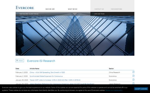 Evercore ISI Research - Evercore