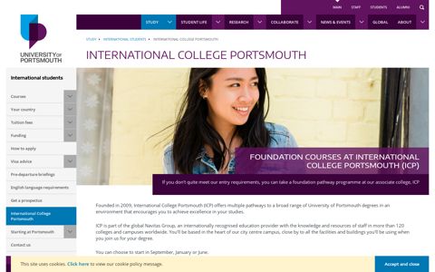 International College Portsmouth | University of Portsmouth
