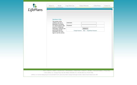 Partners Portal - LifePlans