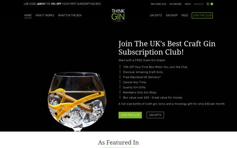 Gin Box Subscriptions, Gin Club Subscription & Gin Gifts, Best ...