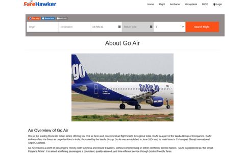 About Go Air Flight Ticket Booking - An Aviation Portal