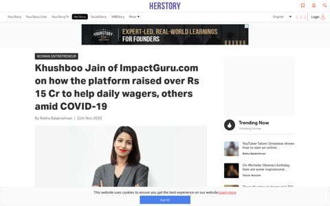 Khushboo Jain of ImpactGuru.com on how the platform raised ...