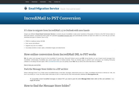 IncrediMail to PST Conversion - Cloud Email Conversion ...