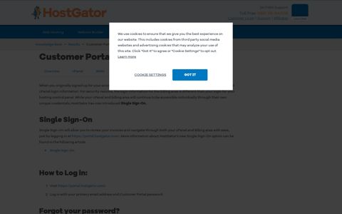 Customer Portal - How to Login | HostGator Support