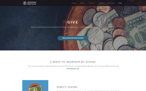 Give - Uniontown Bible Church