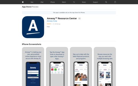 ‎Amway™ Resource Center on the App Store